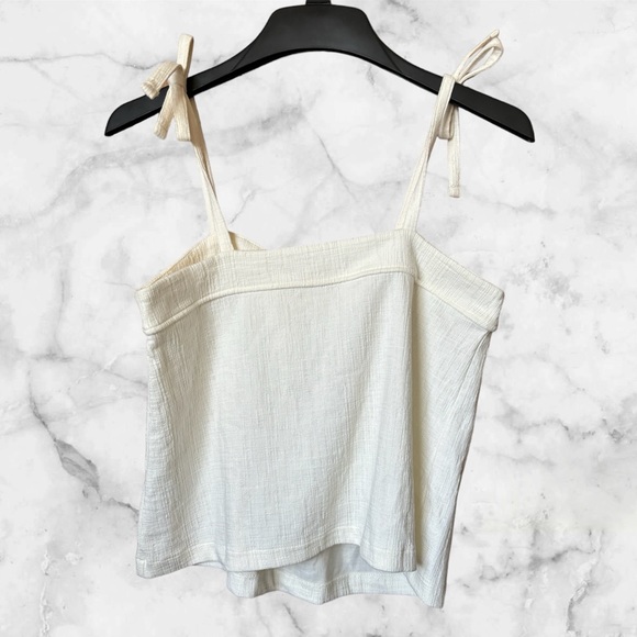 Madewell white crop top with adjustable straps size Small - Picture 3 of 8